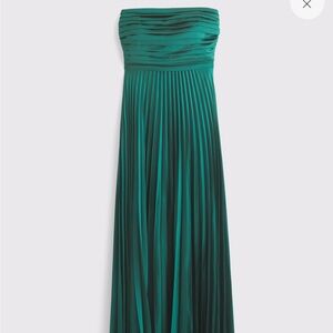 A&F Giselle Strapless dress, Dark Green, Sz MP